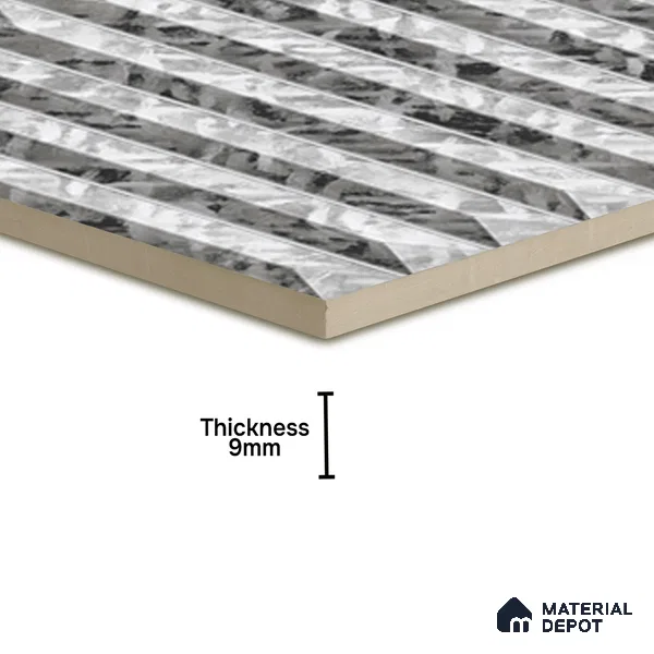 Faux Subway  Tile TL 07242 B Crayon 4004 Granula 1 ft x 1 ft Ceramic Matte Finish - 9 mm  | 2 mm Spacer is Mandatory | Please Expect a Slight Variation of Pattern (Sample)